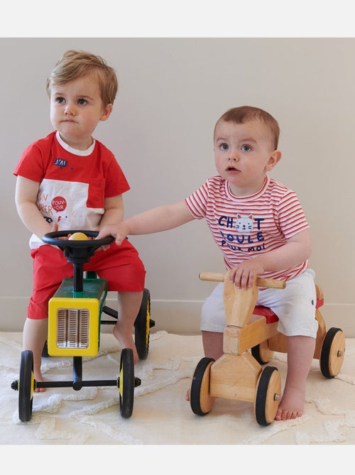 TEE SHIRT BERMUDA GREGORY MANCHES COURTES BEBE - Kiabi