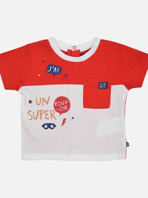 TEE SHIRT BERMUDA GREGORY MANCHES COURTES BEBE - Kiabi