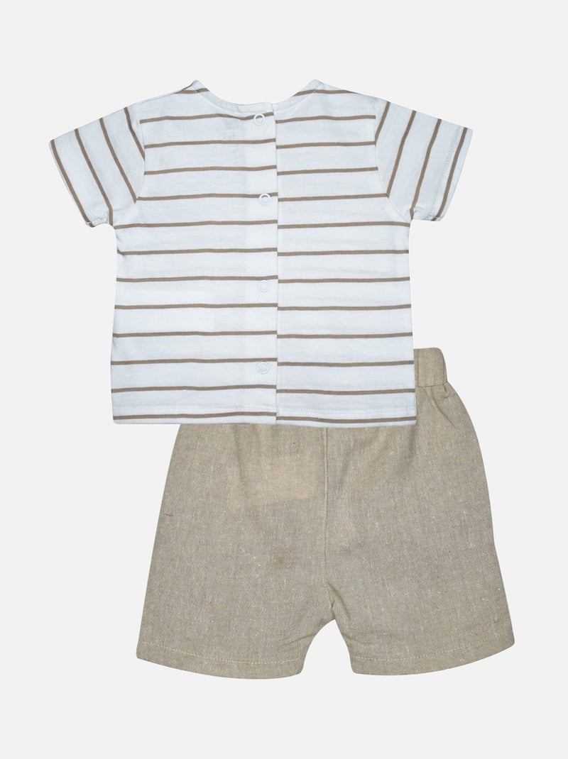 TEE SHIRT BERMUDA GRENADIER BEBE Blanc - Kiabi
