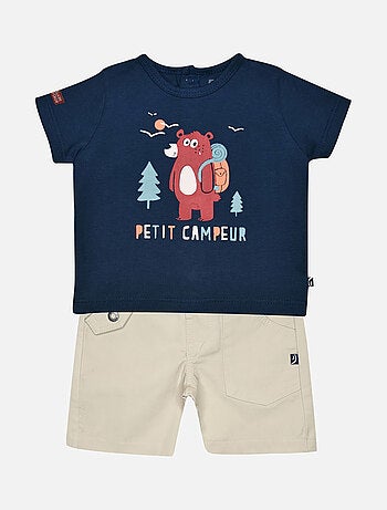 Tee shirt bermuda guilain bebe