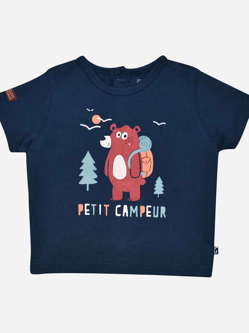 TEE SHIRT BERMUDA GUILAIN BEBE Bleu - Kiabi
