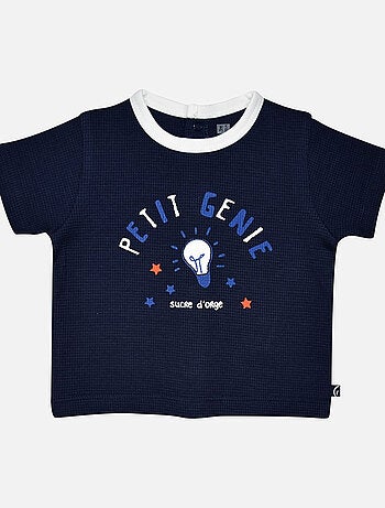 TEE SHIRT BERMUDA LILOUAN MAILLE FANTAISIE BEBE
