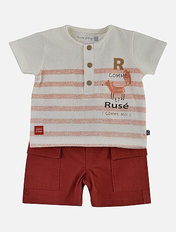 TEE SHIRT BERMUDA ROUGE EDMOND
