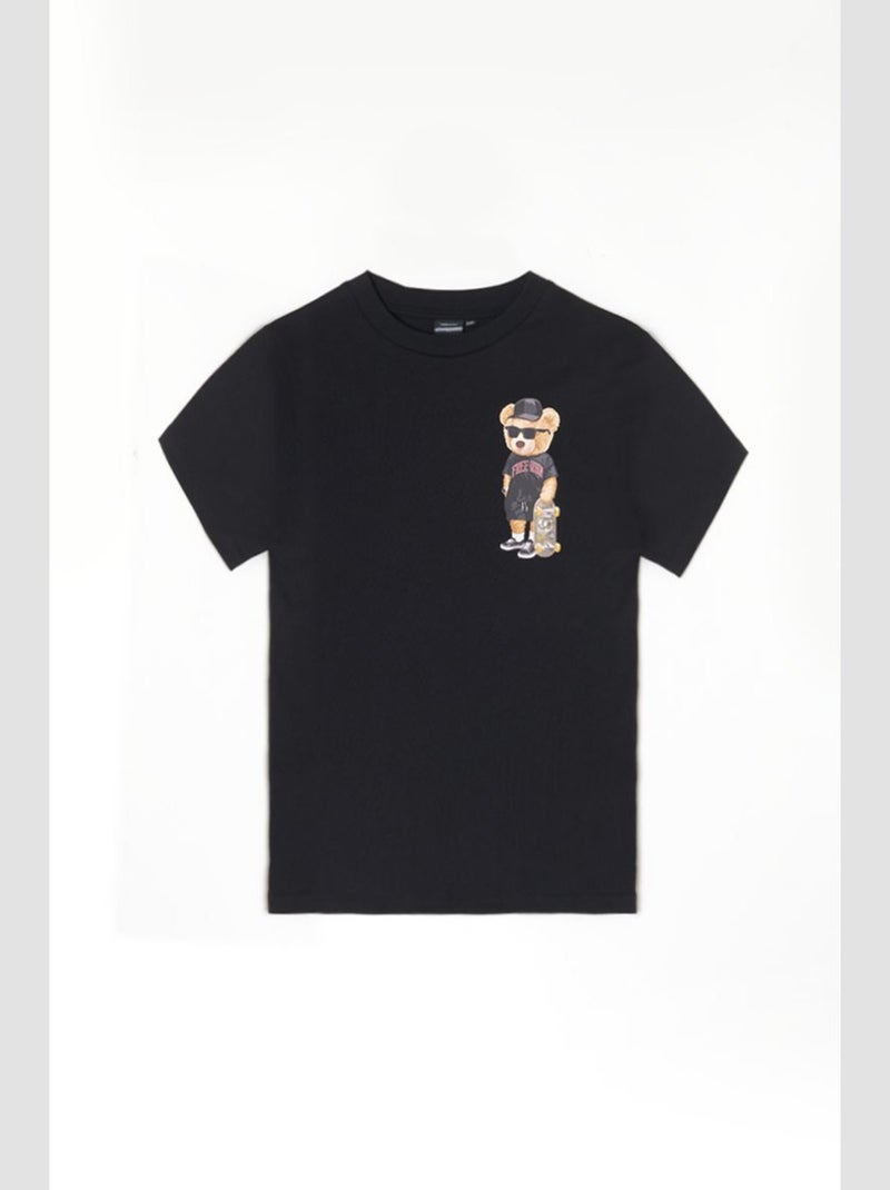 Tee-Shirt BIRDBO 'Le Temps Des Cerises' Noir - Kiabi