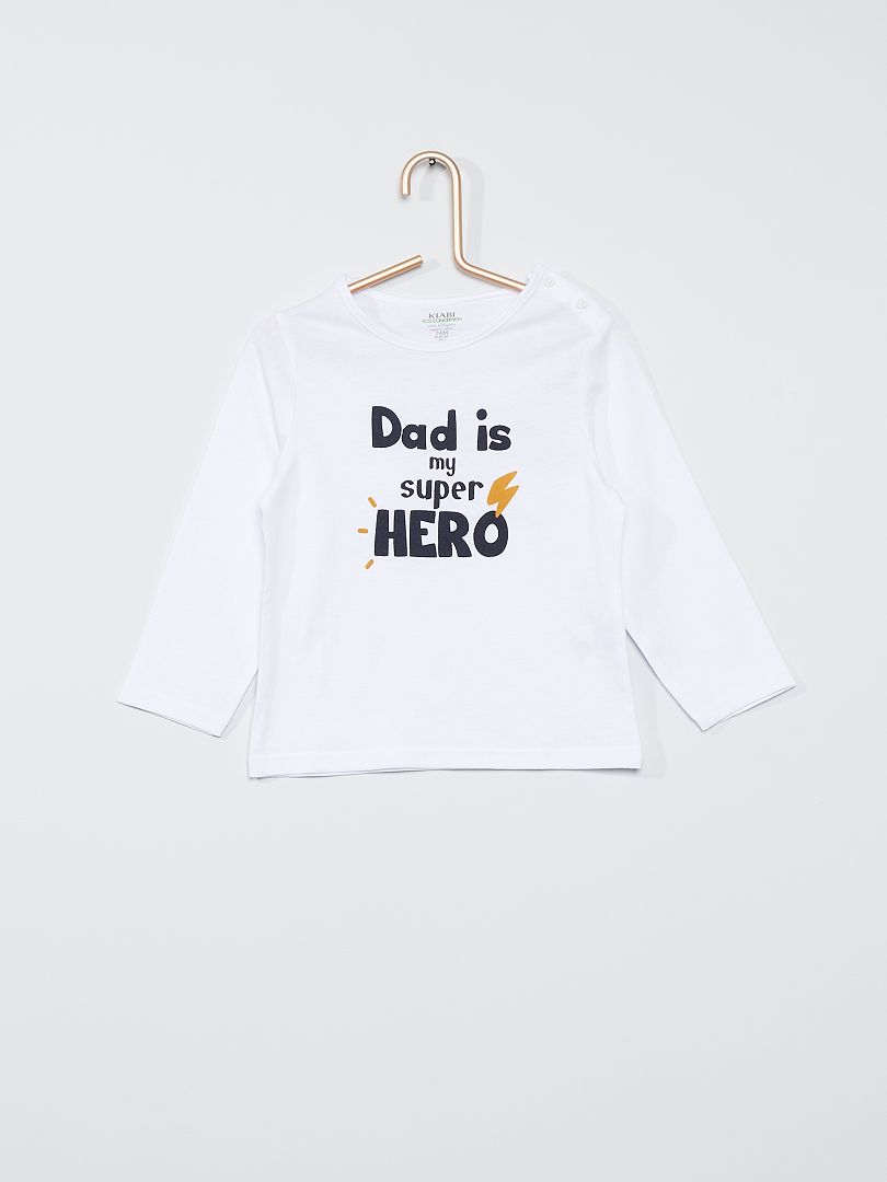 Tee-shirt blanc dad - Kiabi