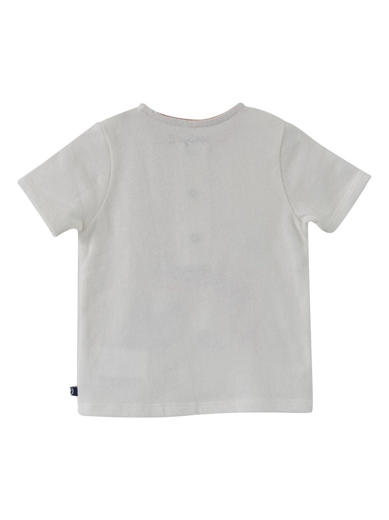 TEE SHIRT BLANC EMIR Beige - Kiabi