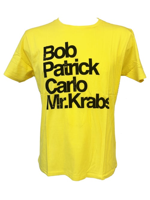 Tee-shirt Bob l'éponge jaune taille L - Kiabi