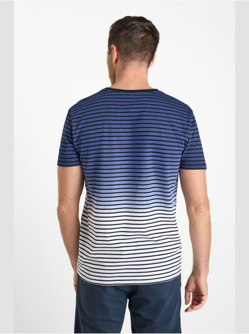 Tee-Shirt BOMAS 'Le Temps Des Cerises' Bleu - Kiabi