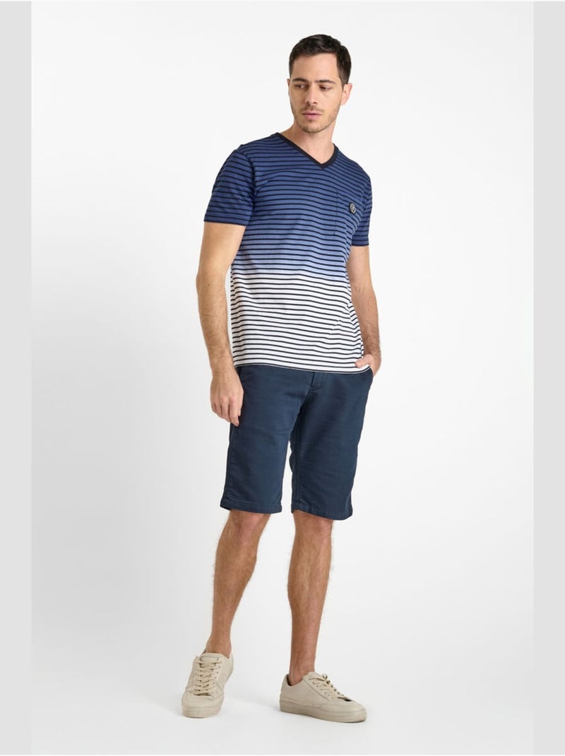 Tee-Shirt BOMAS 'Le Temps Des Cerises' Bleu - Kiabi