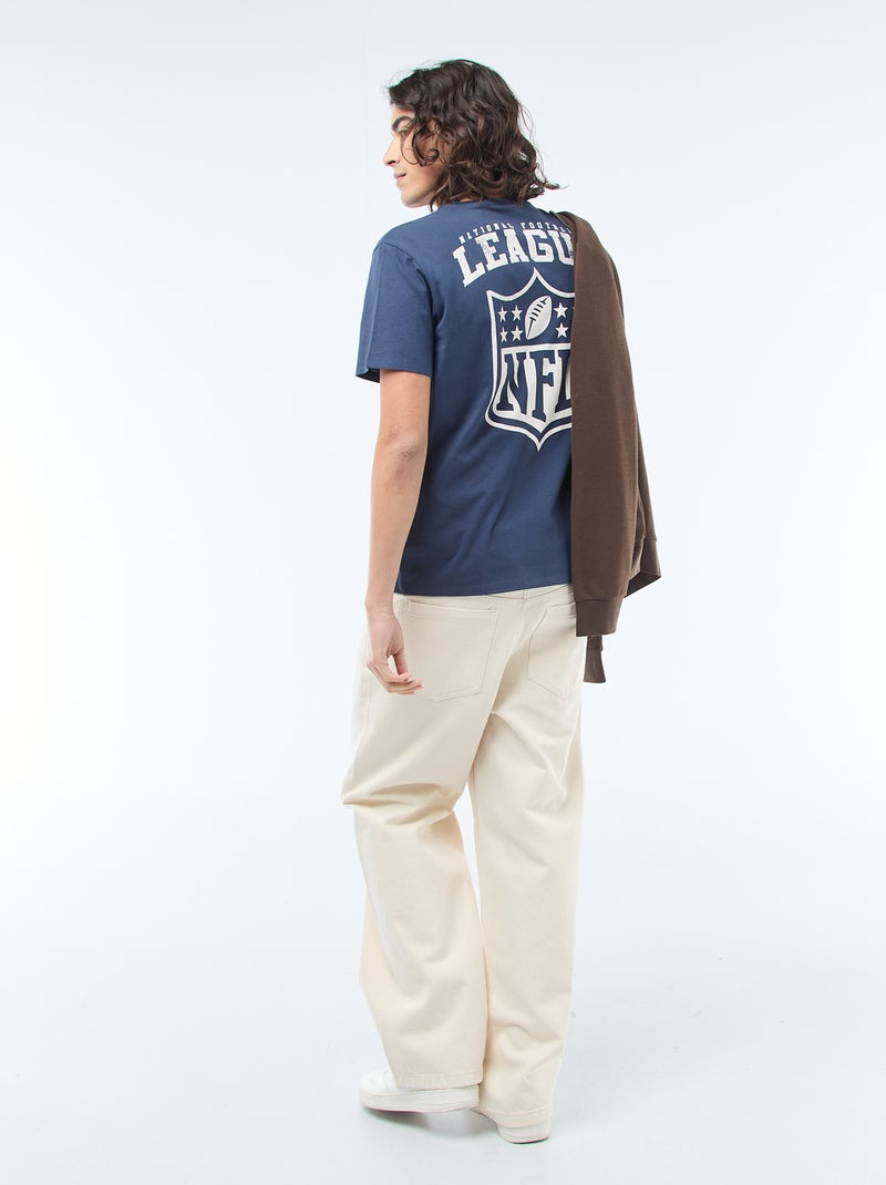 Tee-shirt brodé 'NFL' Bleu - Kiabi