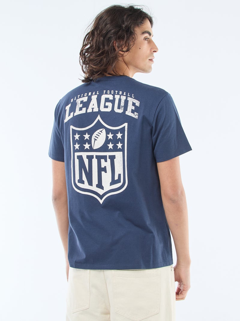 Tee-shirt brodé 'NFL' Bleu - Kiabi
