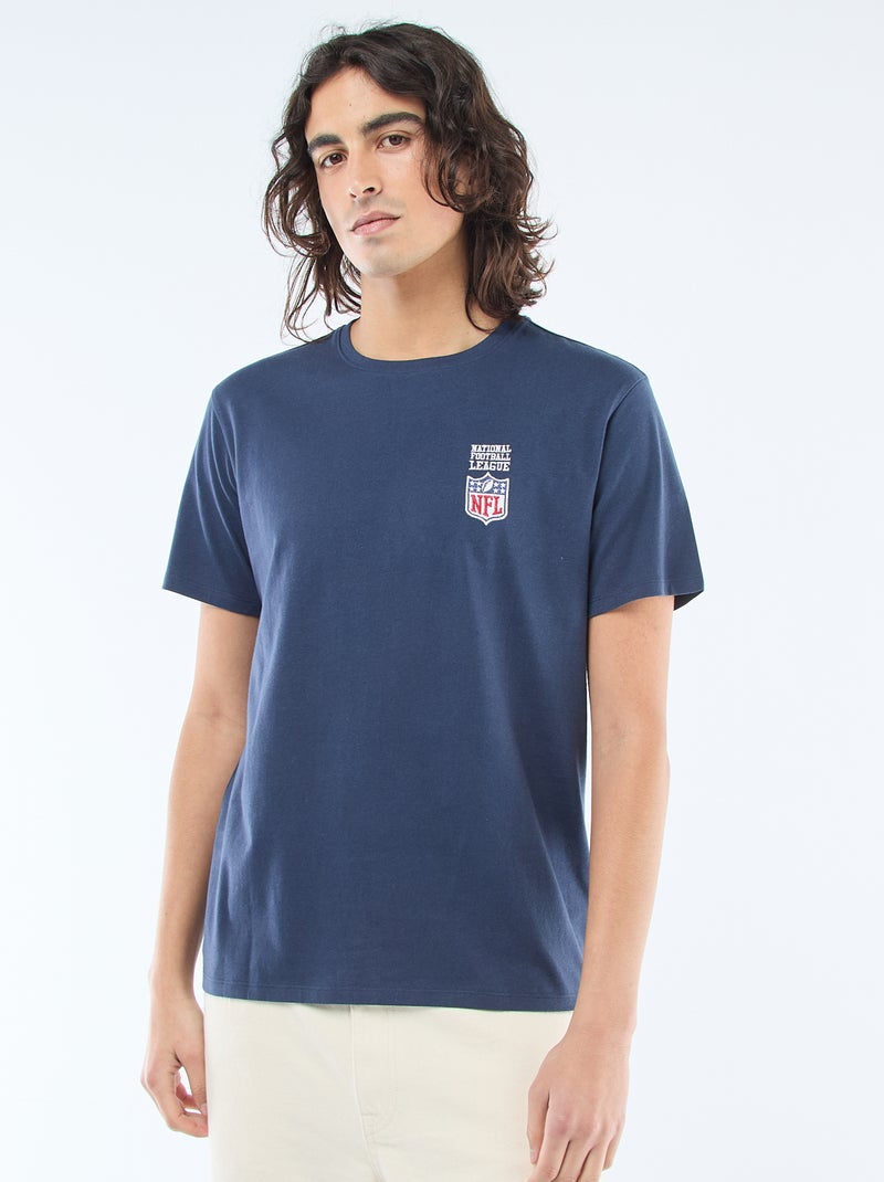 Tee-shirt brodé 'NFL' Bleu - Kiabi