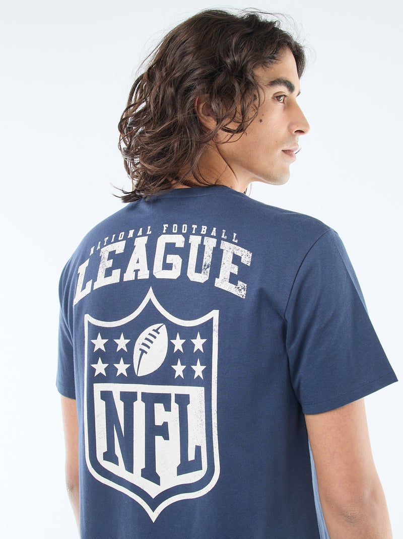 Tee-shirt brodé 'NFL' Bleu - Kiabi