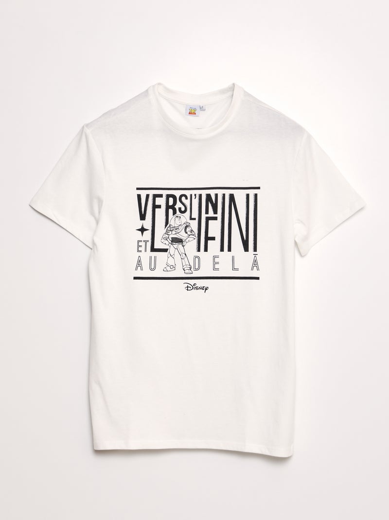 Tee-shirt 'Buzz l'Eclair' - 100 ans de 'Disney' Blanc - Kiabi