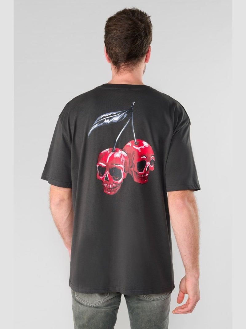 Tee-Shirt CALDWELL 'Le Temps Des Cerises' Gris - Kiabi