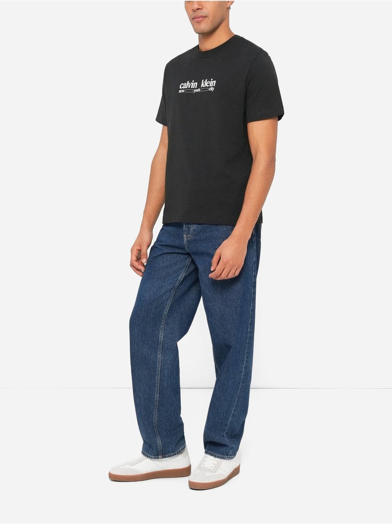 Tee Shirt Calvin Klein à manches courtes Noir - Kiabi
