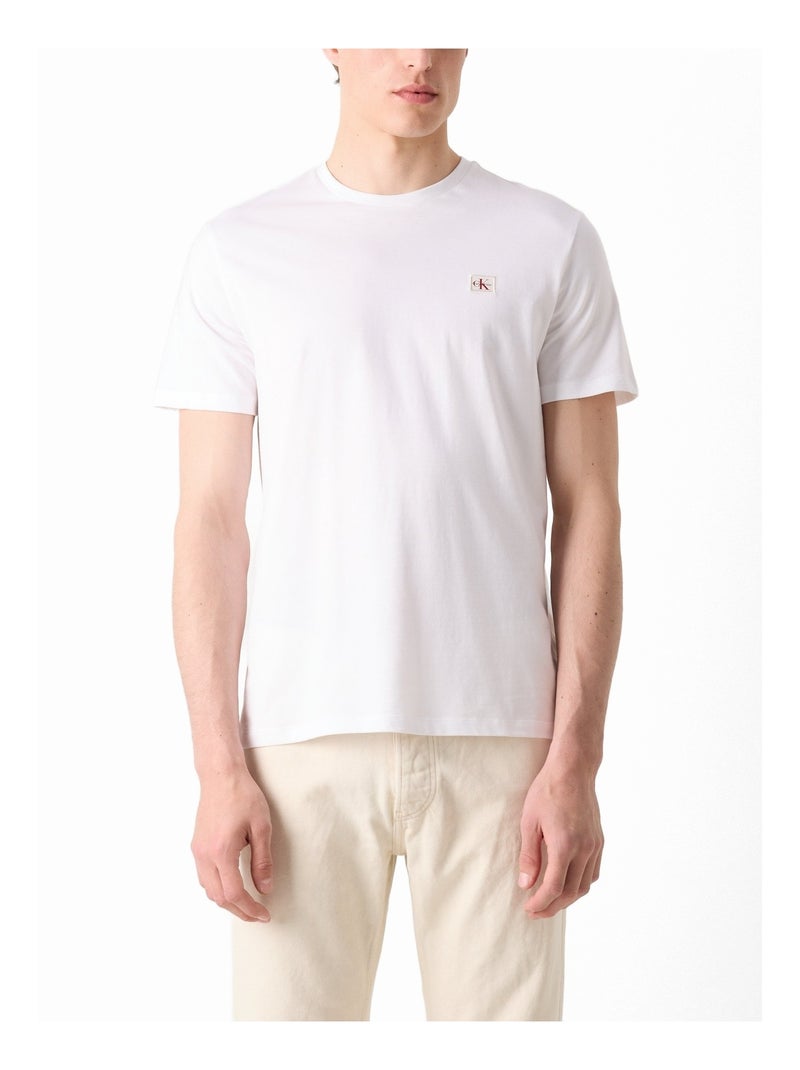 Tee Shirt Calvin Klein Badge 30s classic tee Blanc - Kiabi