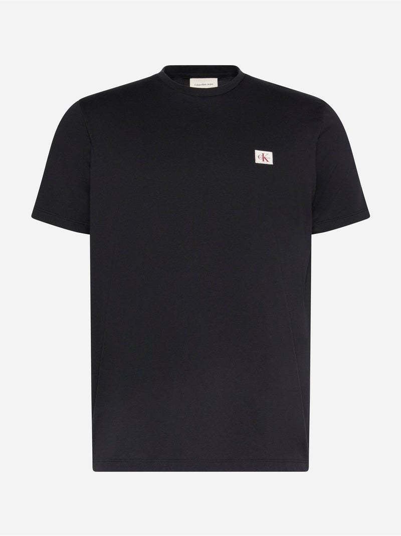Tee Shirt Calvin Klein Badge 30s classic tee Noir - Kiabi