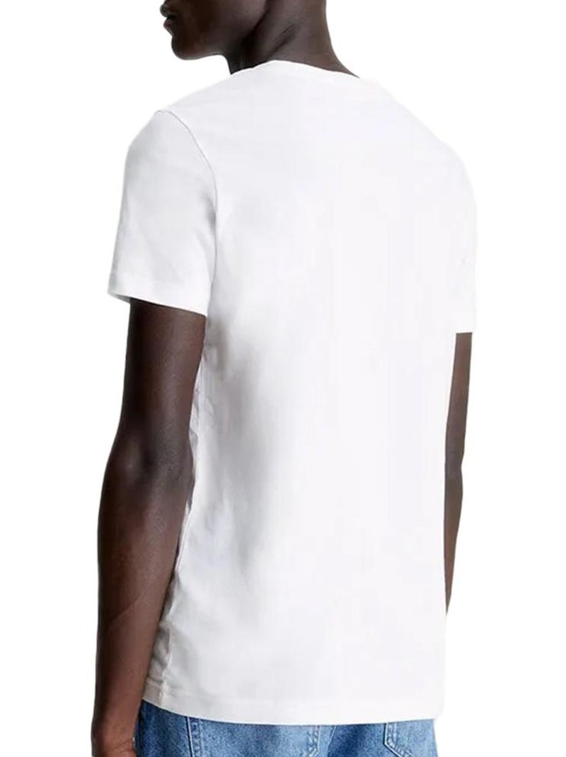 Tee Shirt Calvin Klein Core institutional logo slim tee Blanc - Kiabi