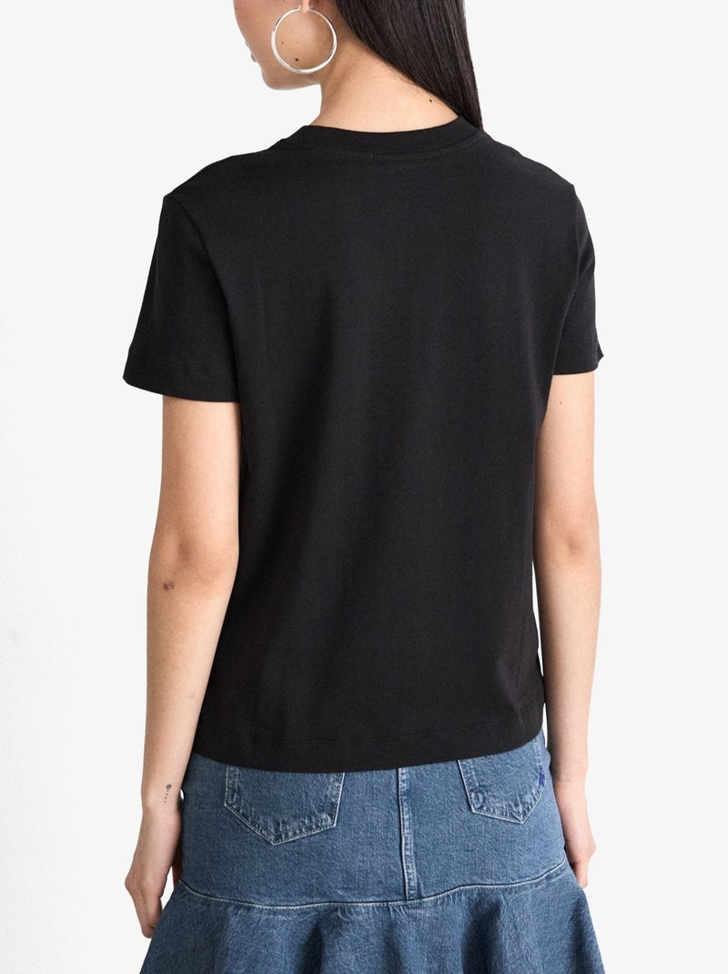 Tee Shirt Calvin Klein Core monogram regular Noir - Kiabi