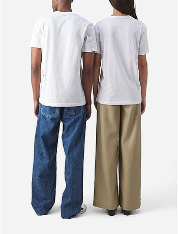 Tee Shirt Calvin Klein Disrupted outline monologo tee