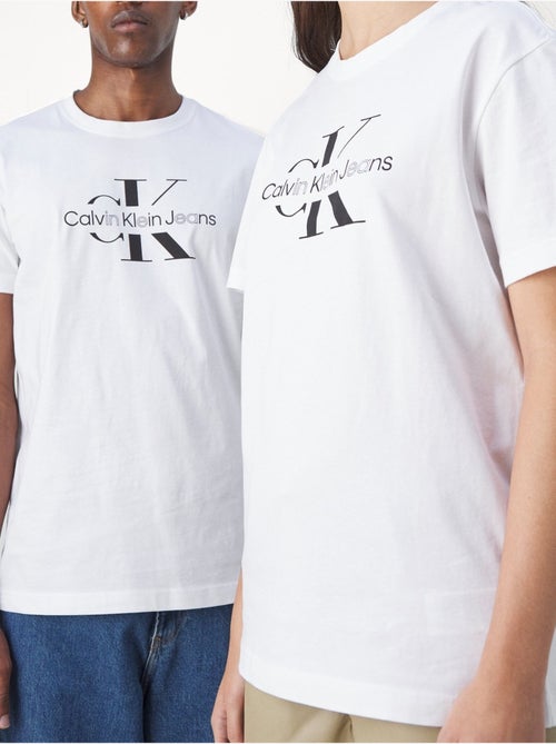 Tee Shirt Calvin Klein Disrupted outline monologo tee - Kiabi