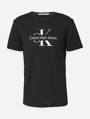 Tee Shirt Calvin Klein Disrupted outline monologo tee