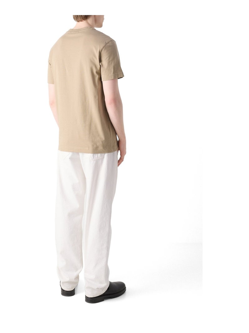 Tee Shirt Calvin Klein manches courtes Beige - Kiabi