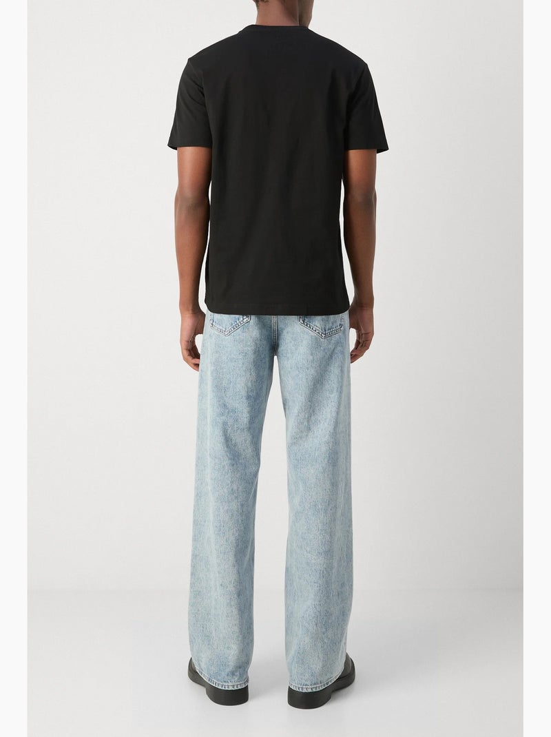 Tee Shirt Calvin Klein manches courtes Noir - Kiabi