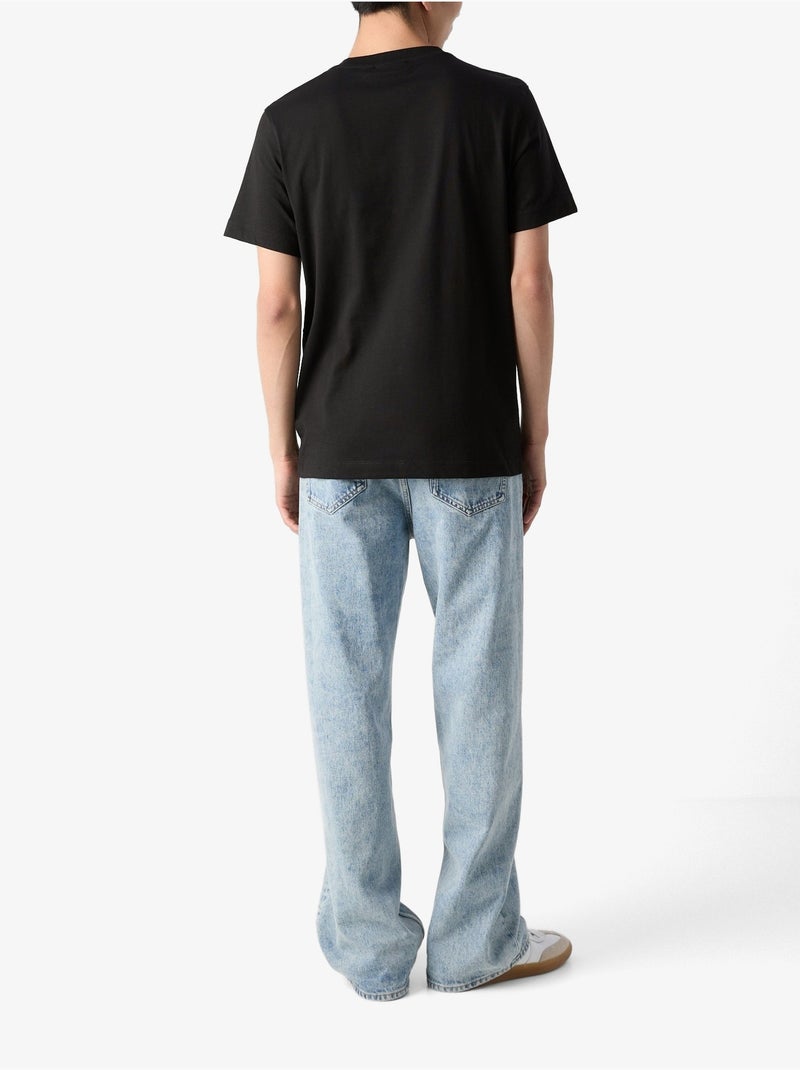 Tee Shirt Calvin Klein manches courtes Noir - Kiabi