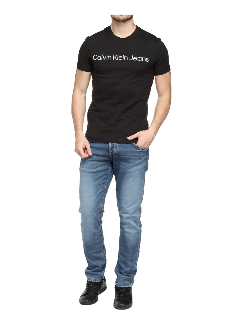 Tee Shirt Calvin Klein manches courtes Noir - Kiabi