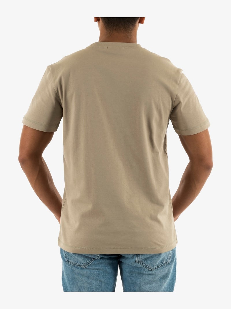 Tee Shirt Calvin Klein Monogram Beige - Kiabi
