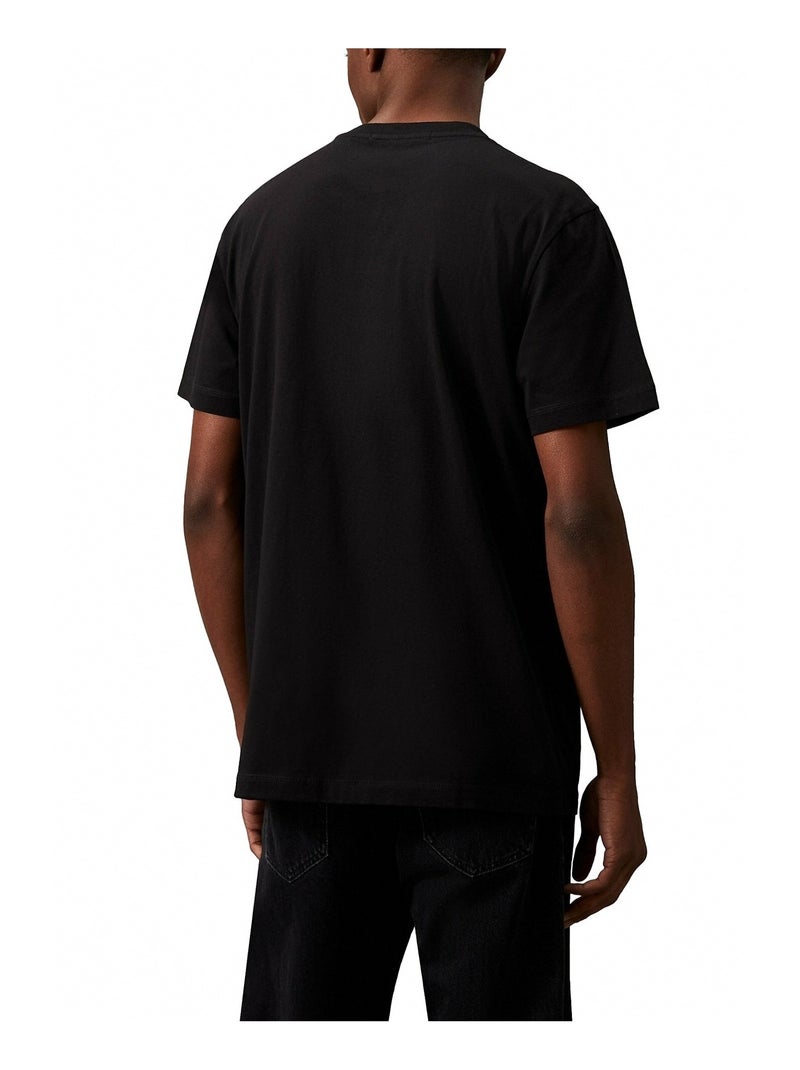 Tee Shirt Calvin Klein Monogram Noir - Kiabi