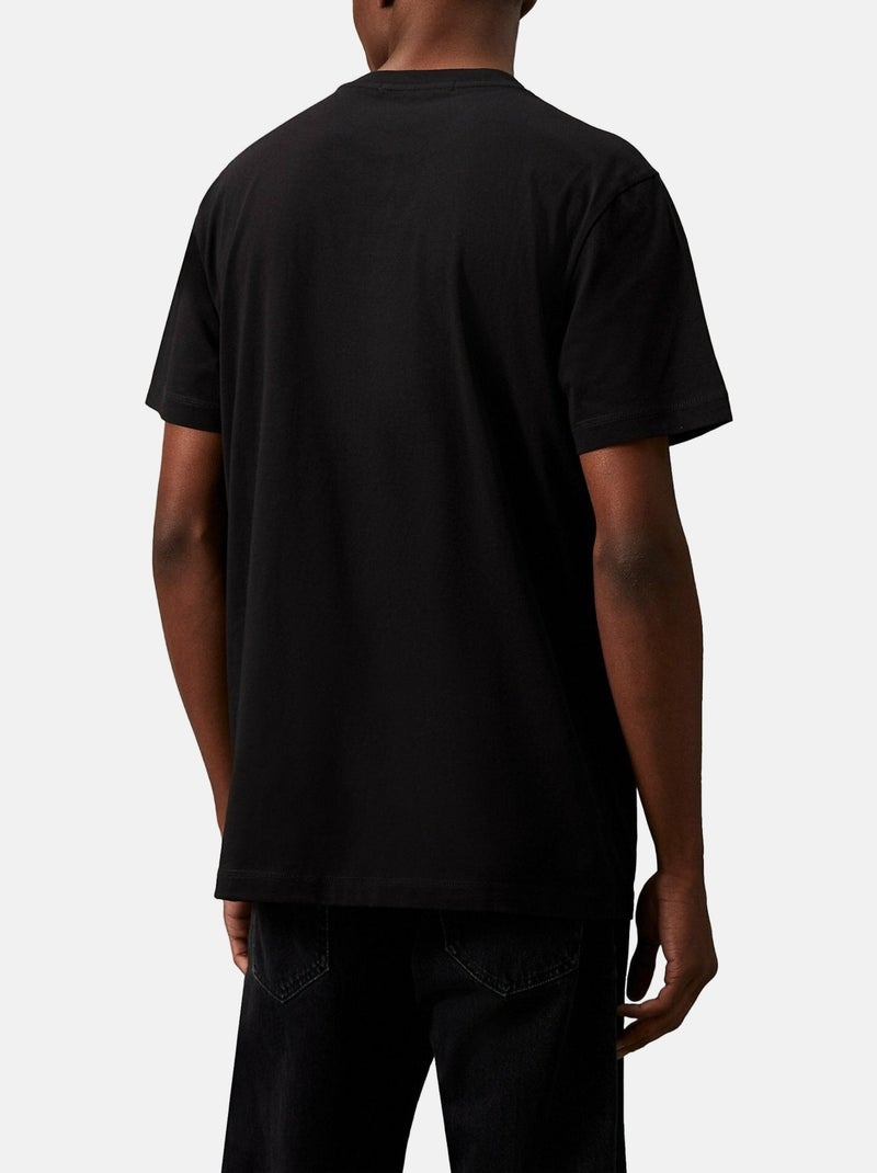 Tee Shirt Calvin Klein Monogram Noir - Kiabi