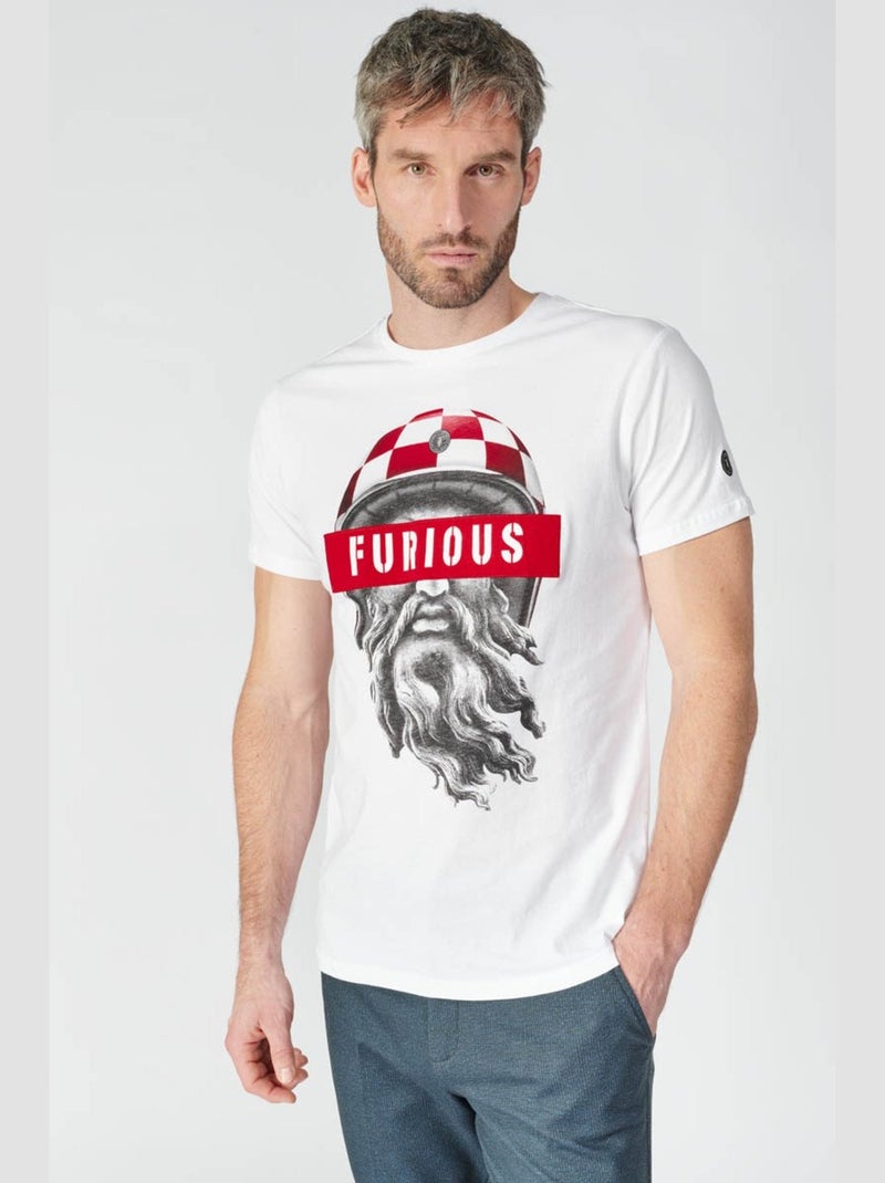 Tee-Shirt CASIO 'Le Temps Des Cerises' Blanc - Kiabi