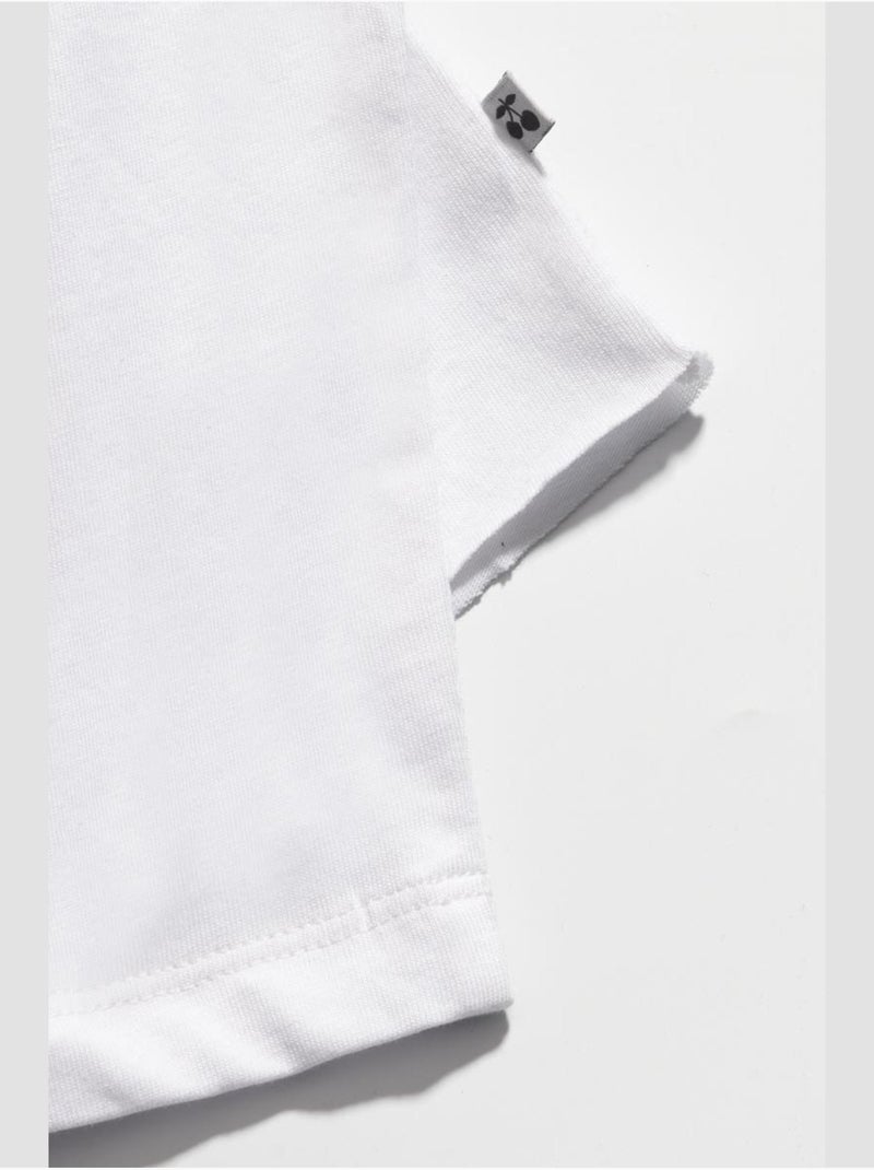 Tee-shirt catigi 'le temps des cerises' Blanc - Kiabi