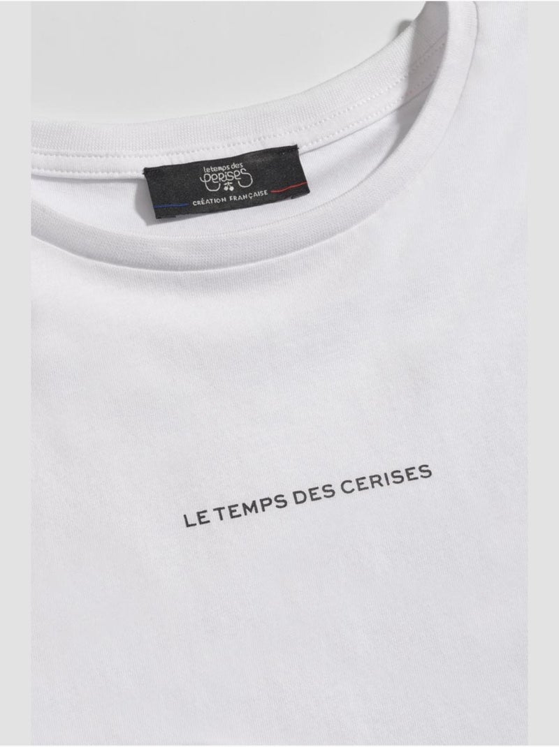 Tee-shirt catigi 'le temps des cerises' Blanc - Kiabi