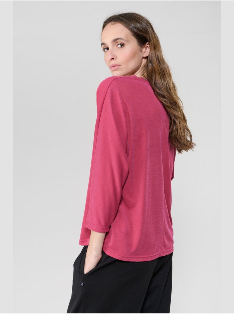 Tee-shirt cepada 'le temps des cerises' Rose - Kiabi