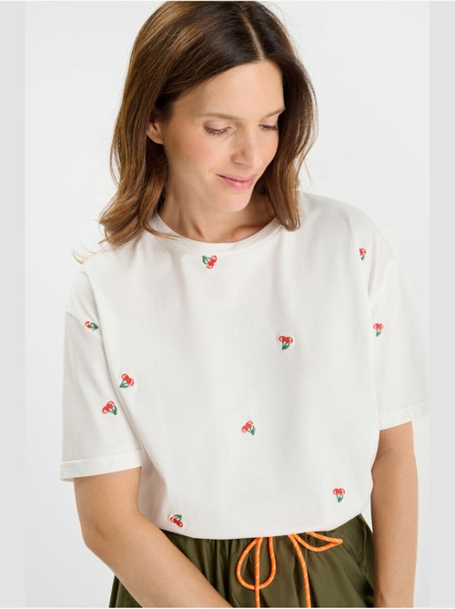 Tee-Shirt CEREZA 'Le Temps Des Cerises' - Kiabi