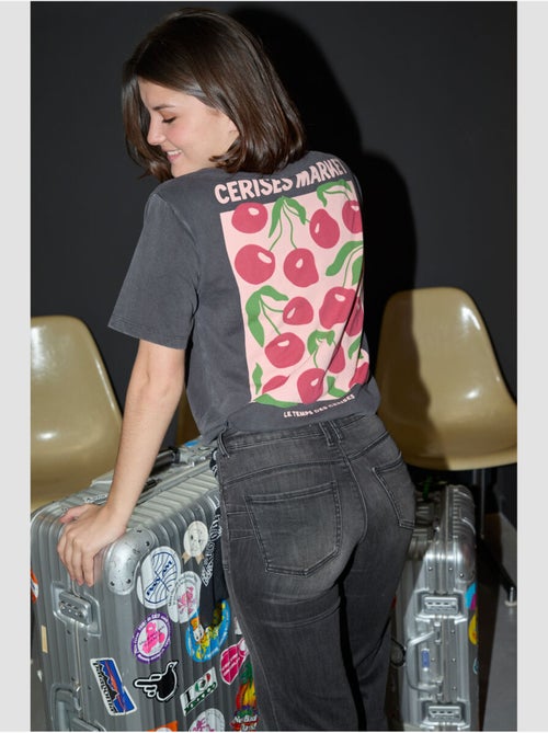 Tee-shirt charlieg 'le temps des cerises' - Kiabi