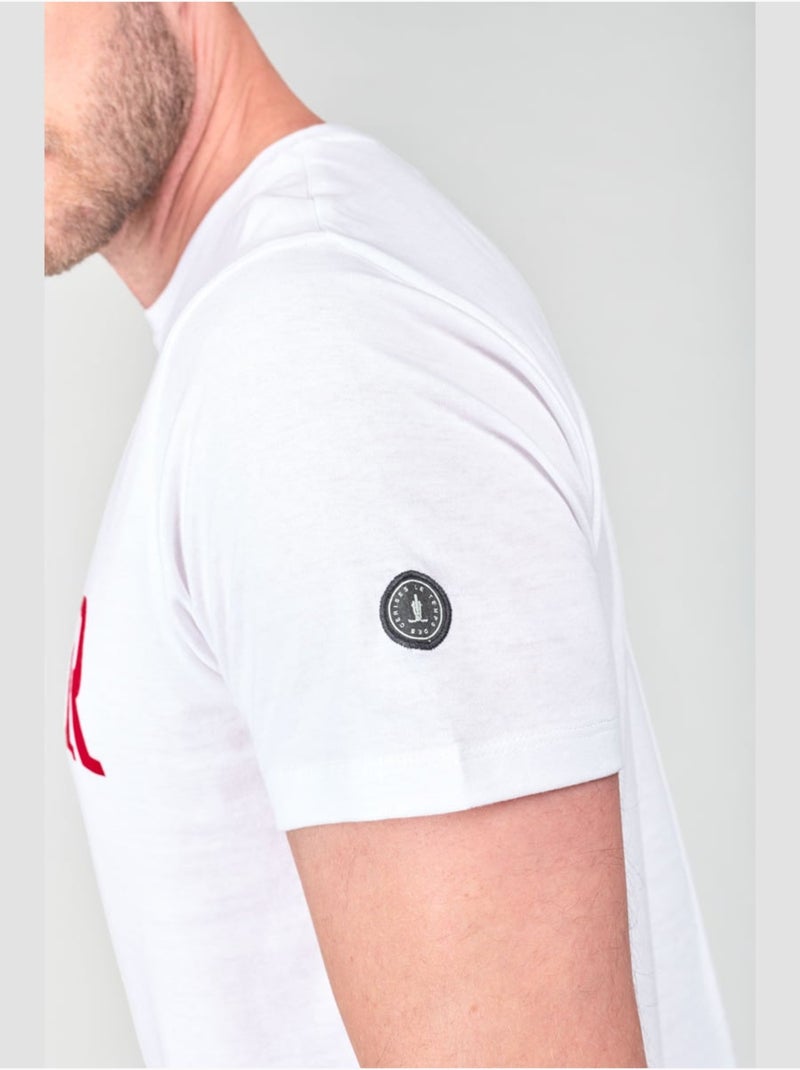 Tee-Shirt CHEDAR 'Le Temps Des Cerises' Blanc - Kiabi