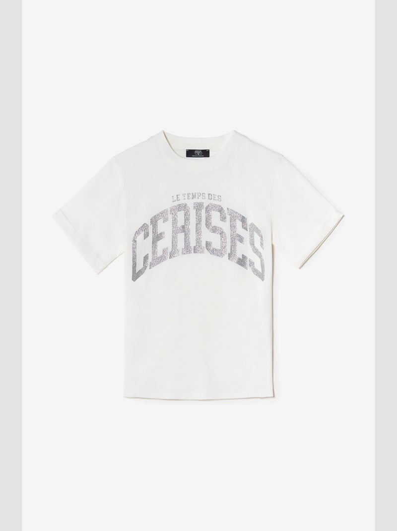 Tee-Shirt CLAUDEGI 'Le Temps Des Cerises' Blanc - Kiabi