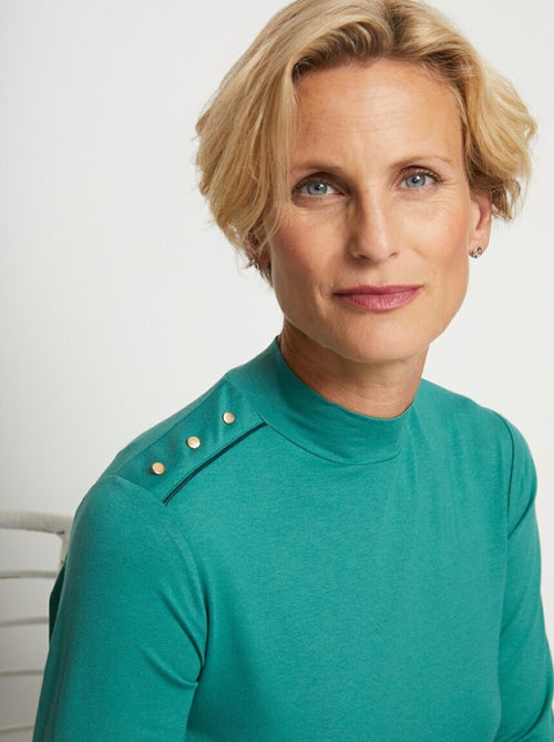 Tee-shirt col montant - Kiabi