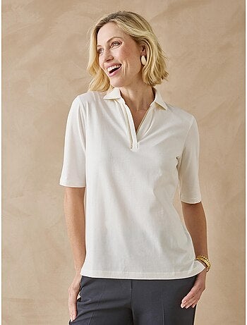Tee-shirt col polo manches courtes