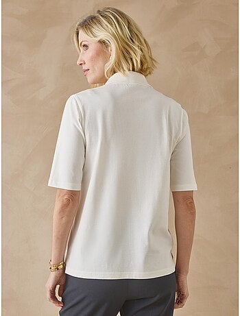 Tee-shirt col polo manches courtes