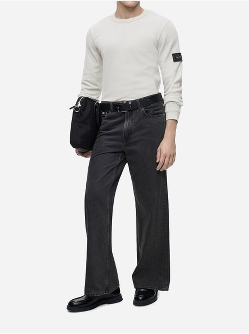 Tee shirt col rond - calvin klein Blanc - Kiabi