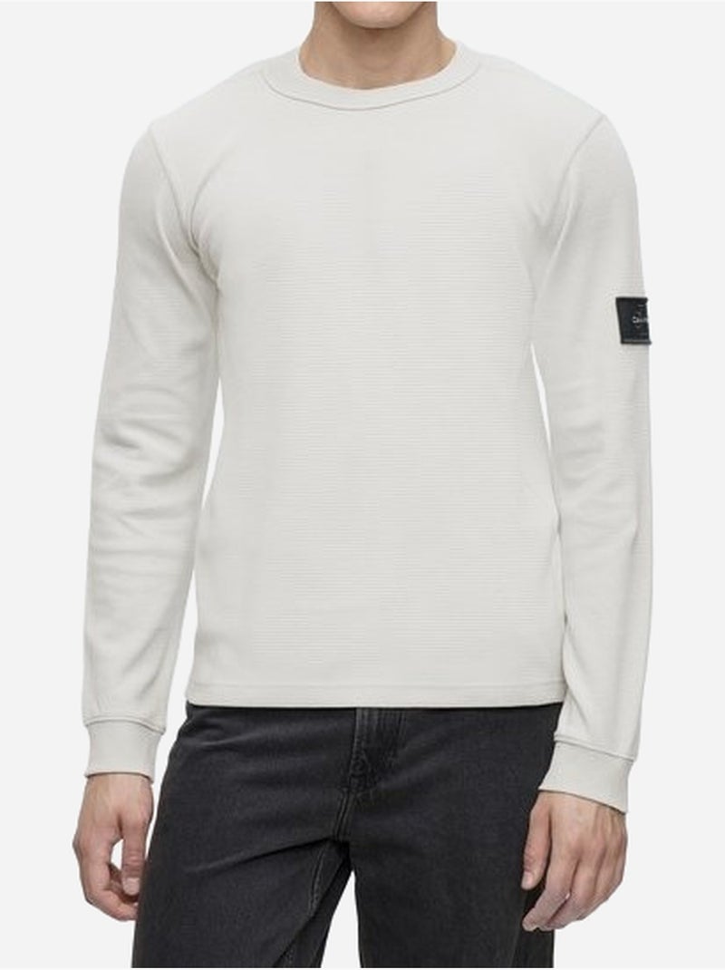 Tee shirt col rond - calvin klein Blanc - Kiabi