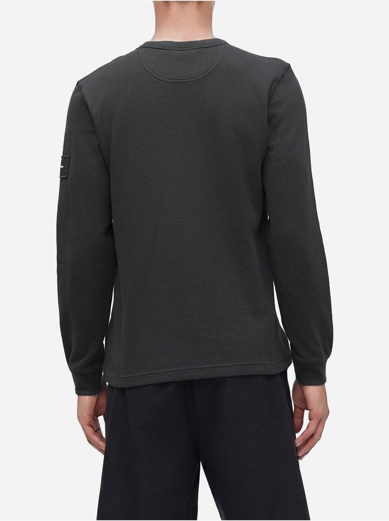 Tee shirt col rond - calvin klein Noir - Kiabi