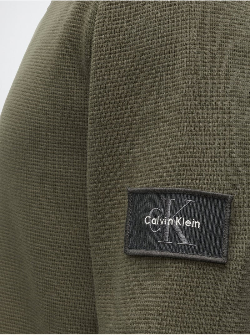 Tee shirt col rond - calvin klein Vert - Kiabi