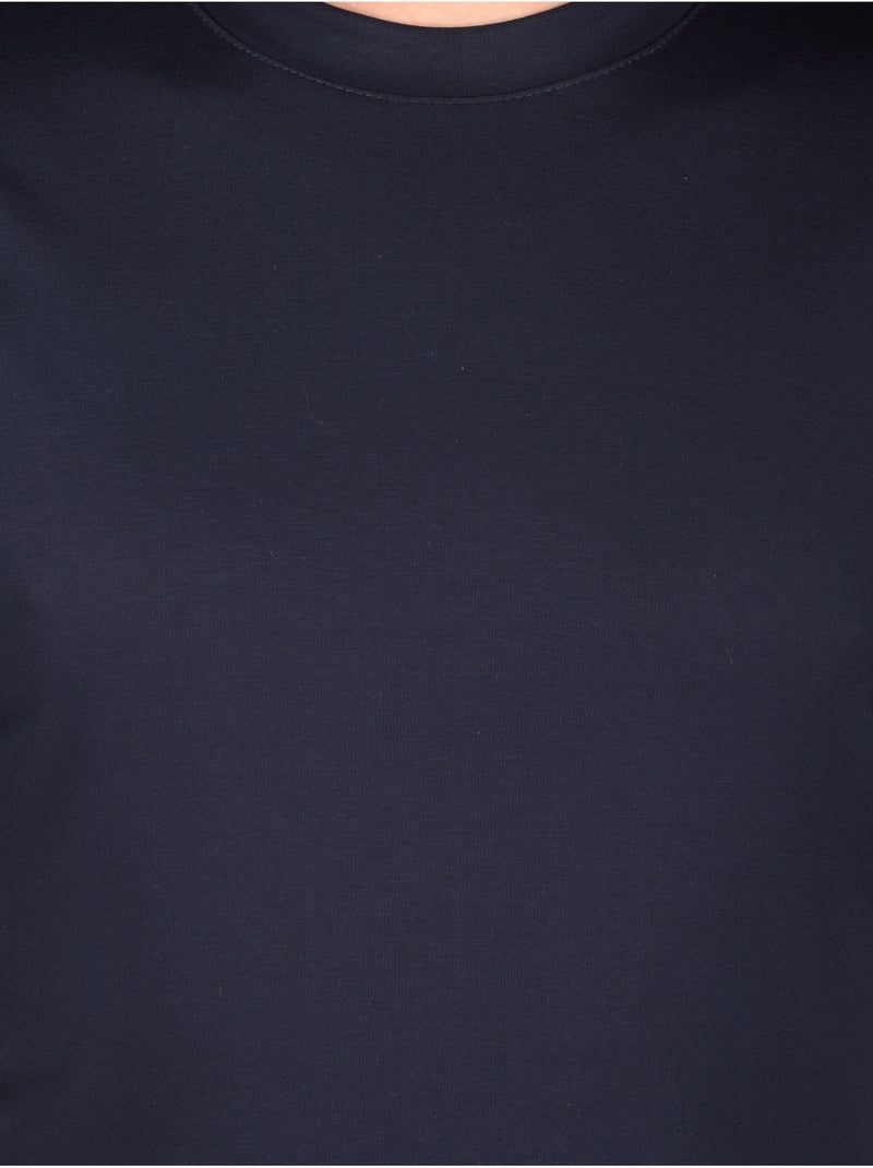 Tee Shirt col rond - Frilivin Bleu foncé - Kiabi